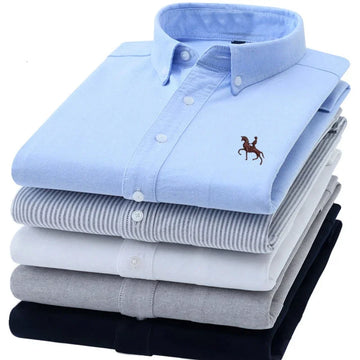 Men's long-sleeved dress shirt 
